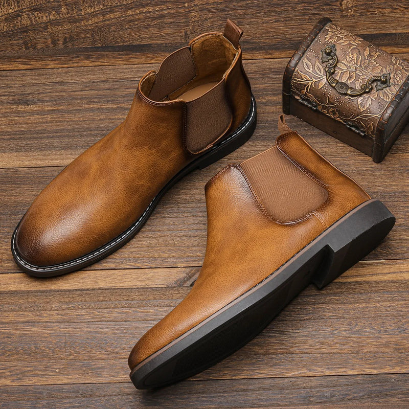 Herre Chelsea Boots Retro Komfortabel Stil 10