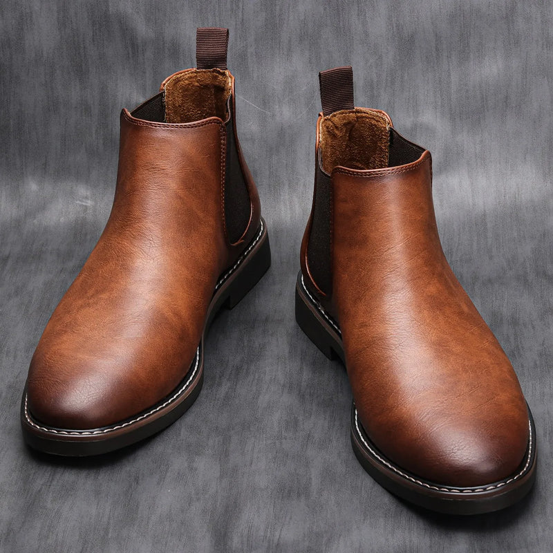 Herre Chelsea Boots Retro Komfortabel Stil 1