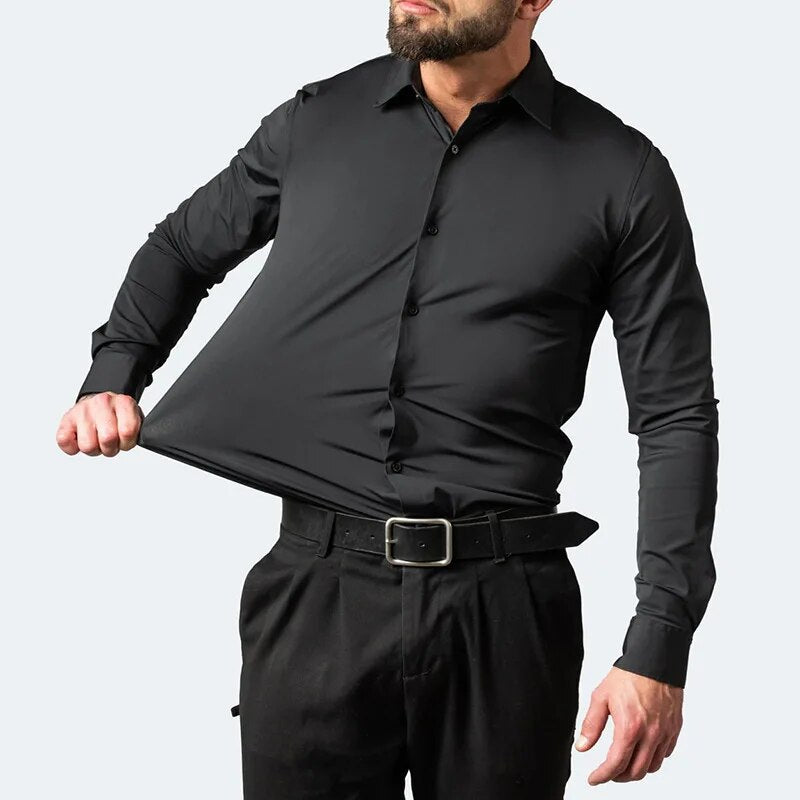 Herre Chemise Business Strikvrij Komfortabel 1