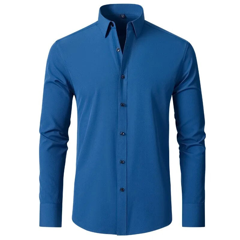 Herre Chemise Business Strikvrij Komfortabel 3