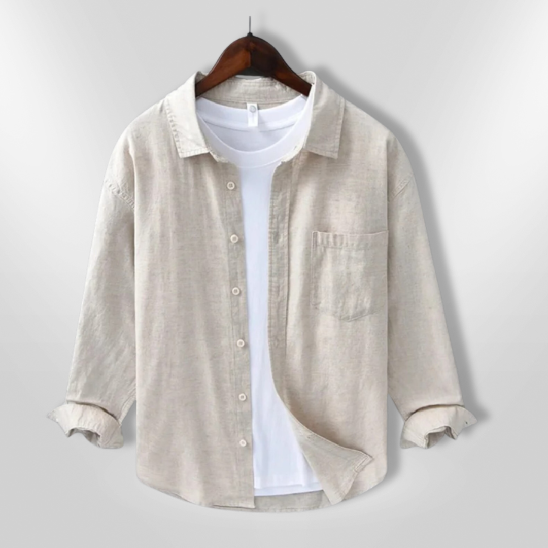 Herre Chemise Komfort Lett Stoff 2