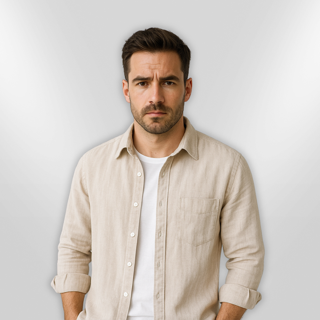 Herre Chemise Komfort Lett Stoff 3