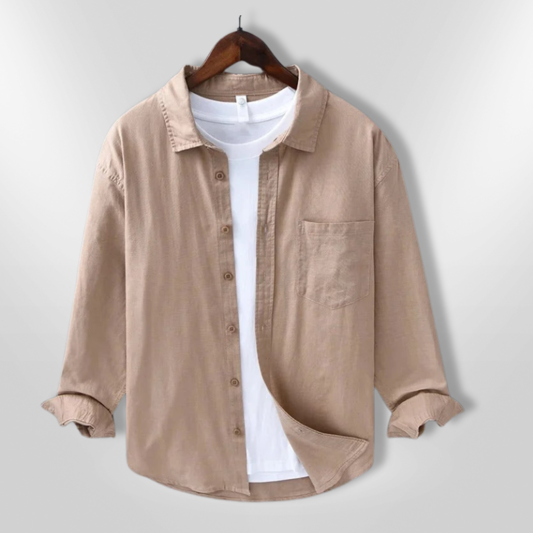 Herre Chemise Komfort Lett Stoff 4