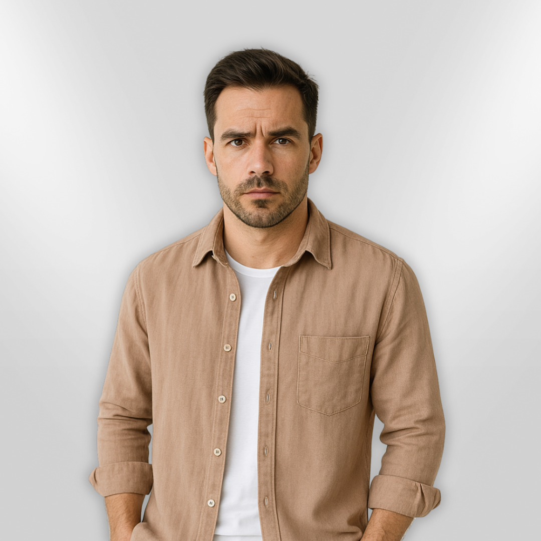 Herre Chemise Komfort Lett Stoff 5