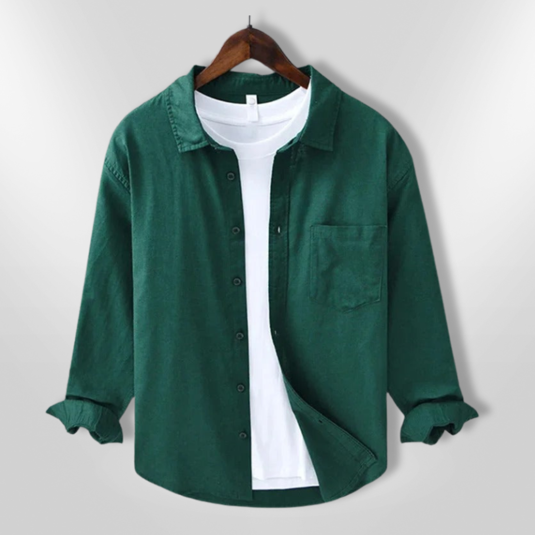 Herre Chemise Komfort Lett Stoff 8