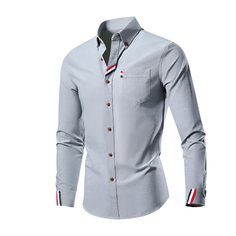 Herre Chemise Langermet Med Elegant Design 0