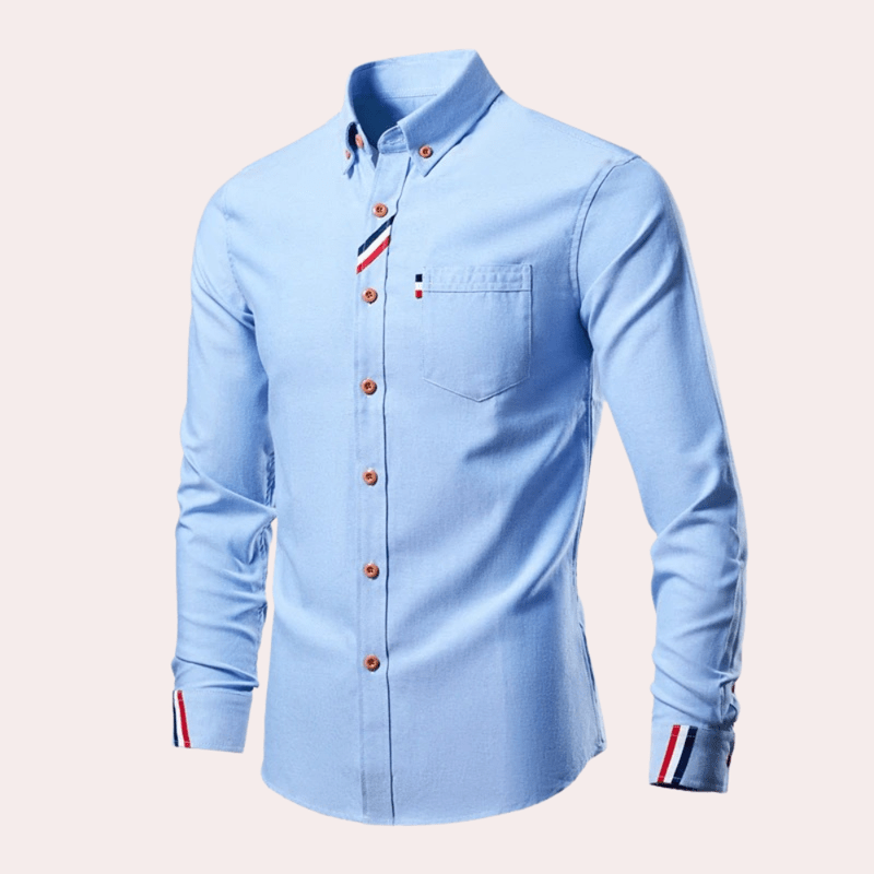 Herre Chemise Langermet Med Elegant Design 1