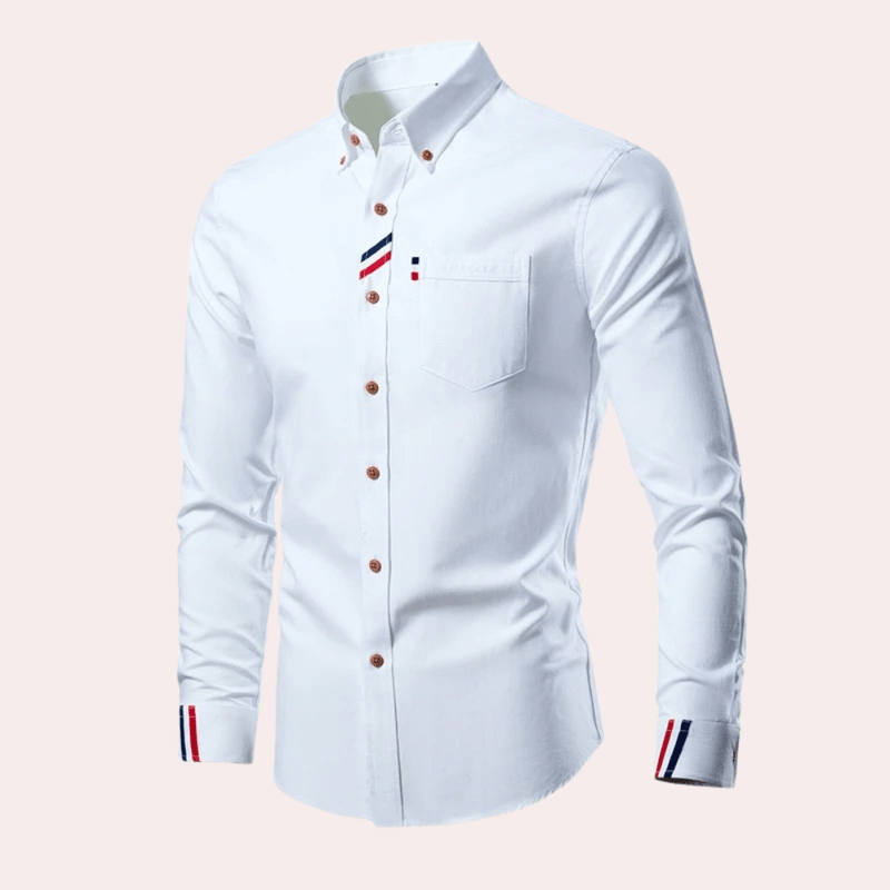 Herre Chemise Langermet Med Elegant Design 4