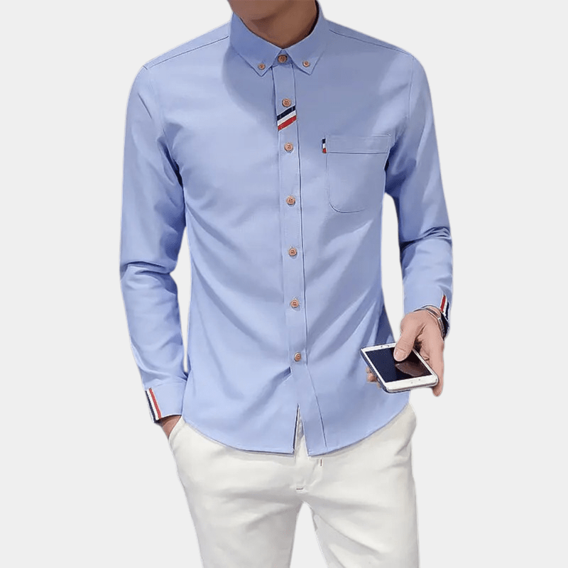 Herre Chemise Langermet Med Elegant Design 5