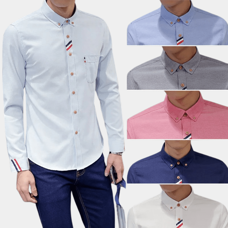 Herre Chemise Langermet Med Elegant Design 7