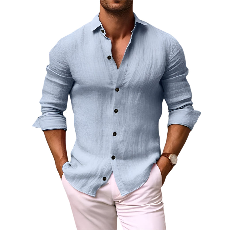 Herre Chemise Trachten Komfortabel Bomull 0