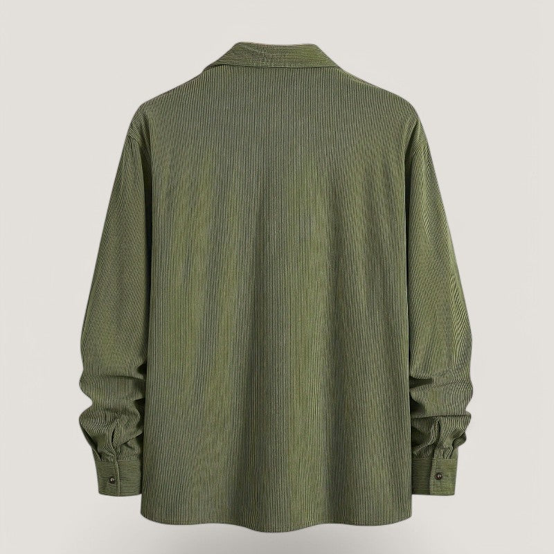 Herre Chemise Veste i Kordfløyel Komfortabel Høst 4