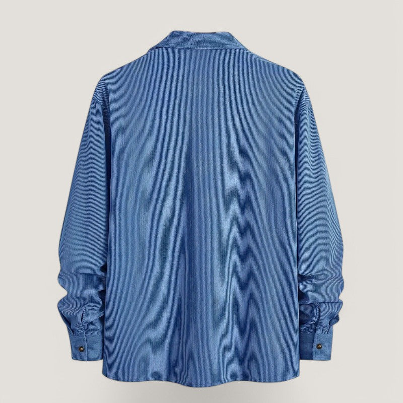 Herre Chemise Veste i Kordfløyel Komfortabel Høst 6