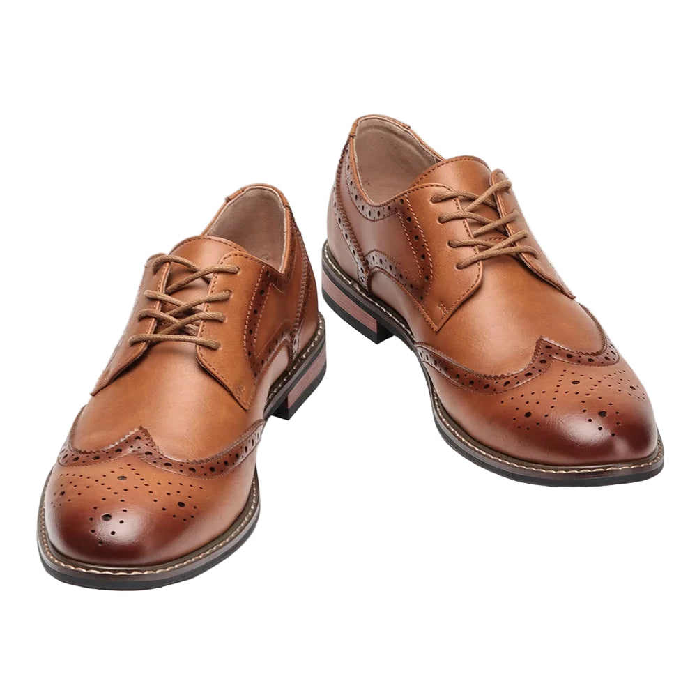 Herre Dressko Lær Brogue Design for Bryllup og Formelle Anledninger 5