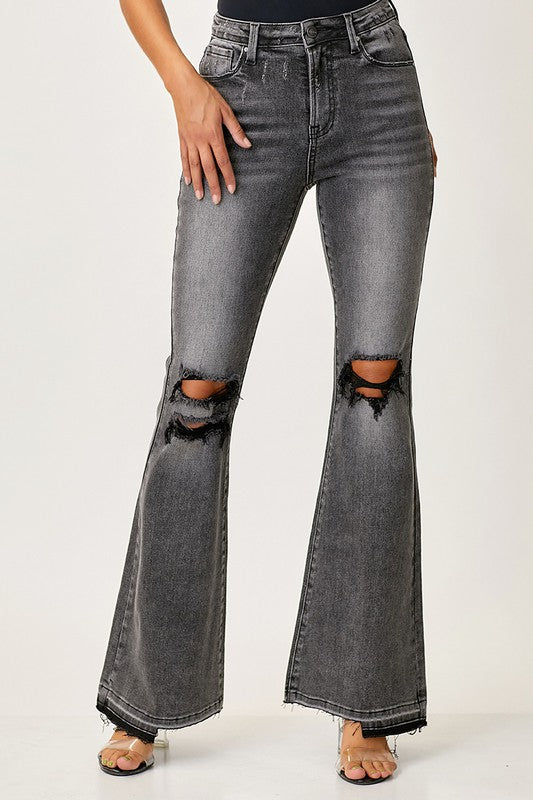 Herre Faded Flair Jeans Svart 1