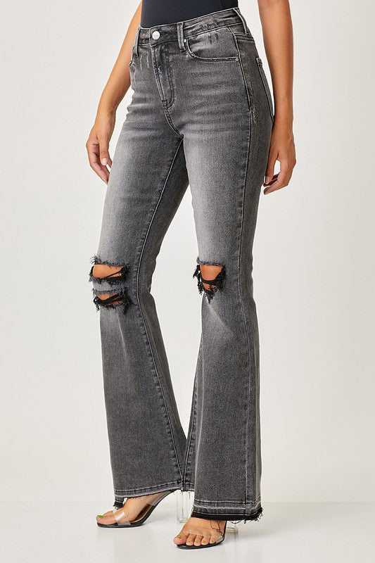 Herre Faded Flair Jeans Svart 2