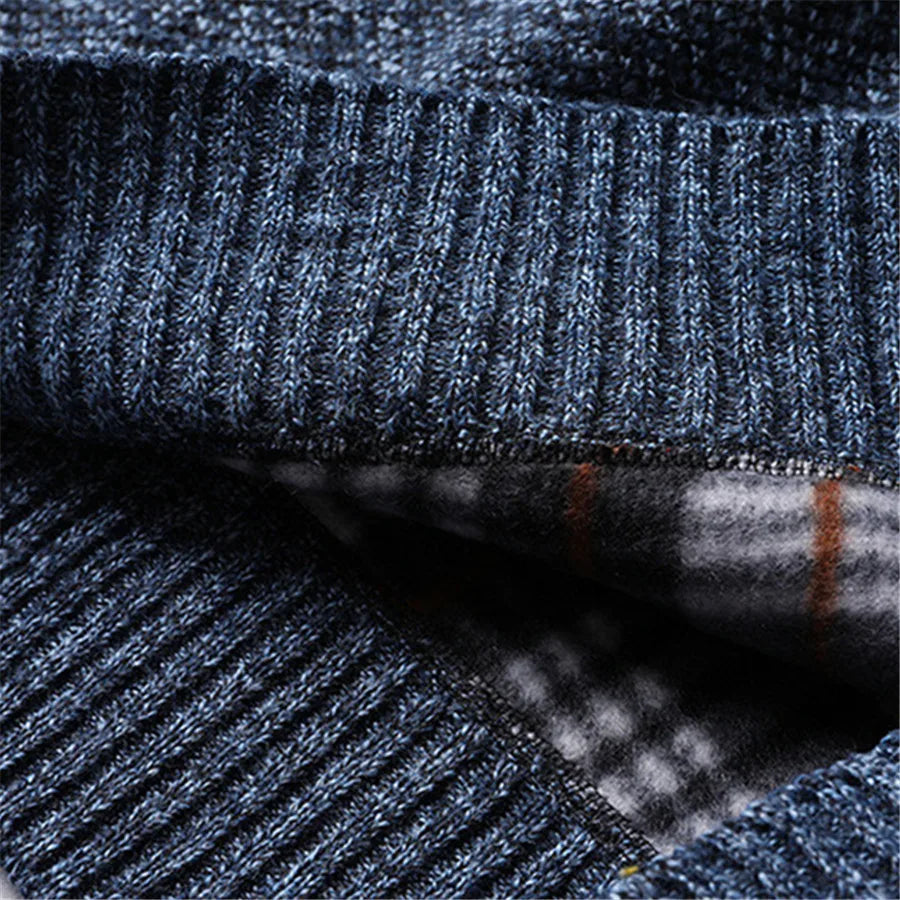 Herre Genser Høy Nakke med Half Zip Design 5