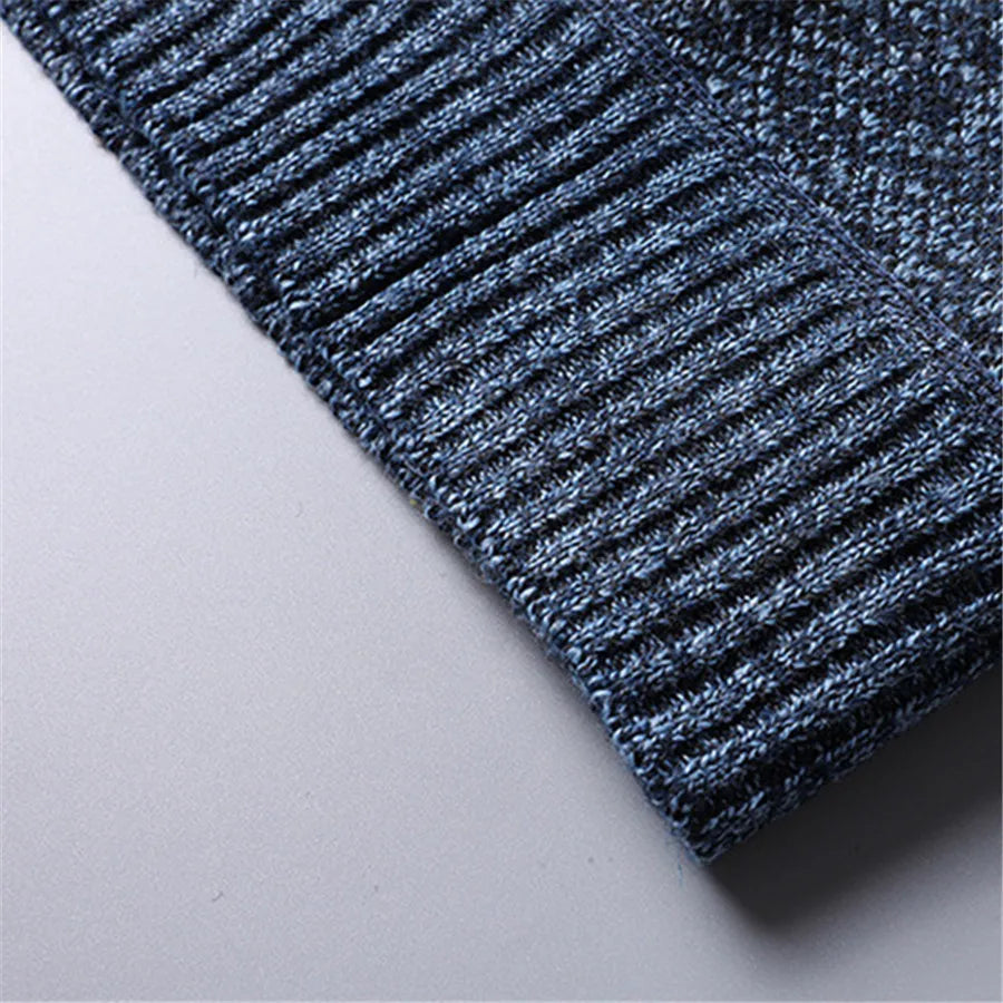 Herre Genser Høy Nakke med Half Zip Design 6