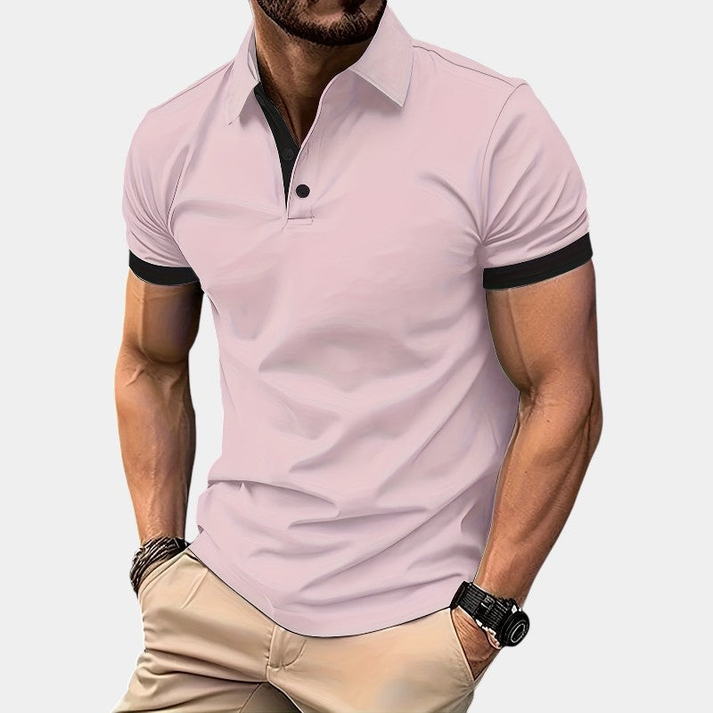 Herre Golfskjorte Pustende Justert Polyester 1