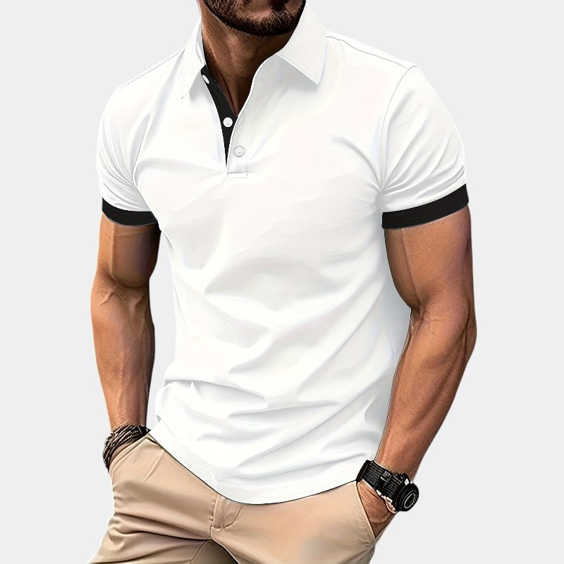 Herre Golfskjorte Pustende Justert Polyester 9