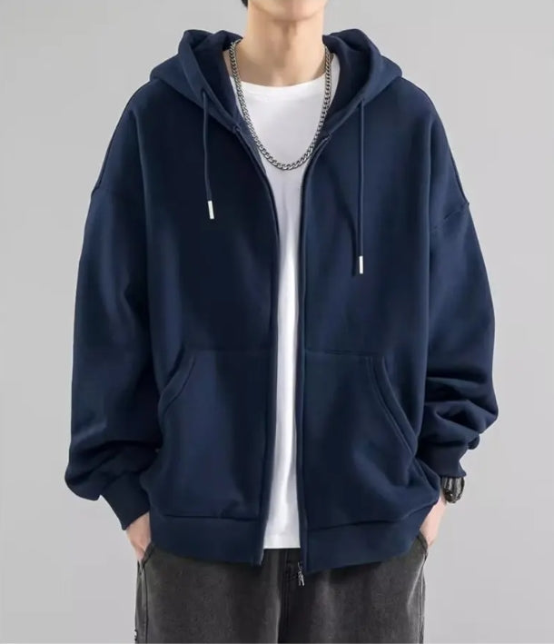 Herre Hettegenser Med Glidelås - Løs Passform 2