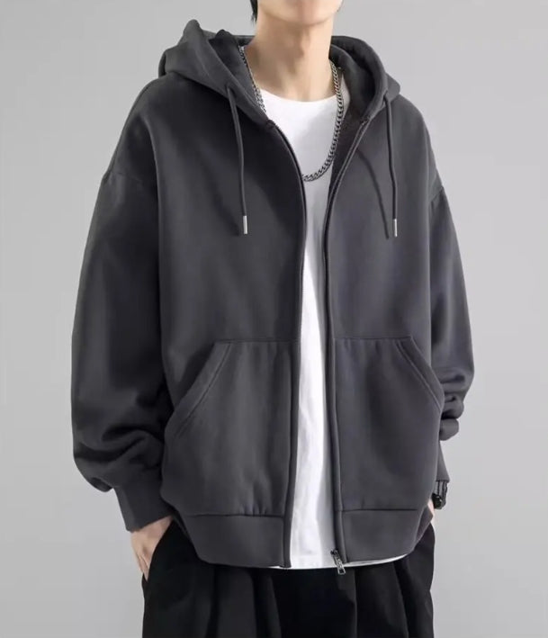 Herre Hettegenser Med Glidelås - Løs Passform 3