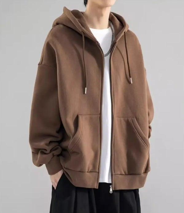 Herre Hettegenser Med Glidelås - Løs Passform 5