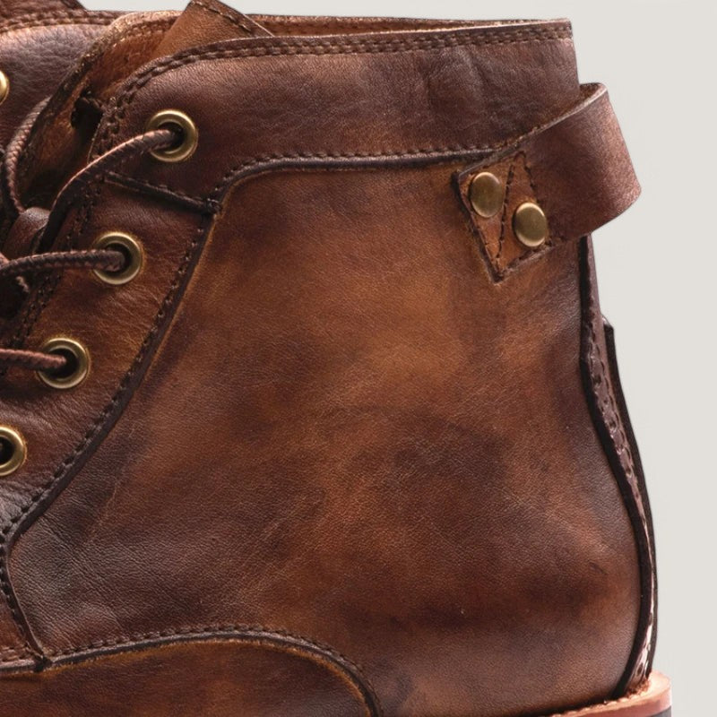 Herre Høye Støvler Lær Robust Design 3