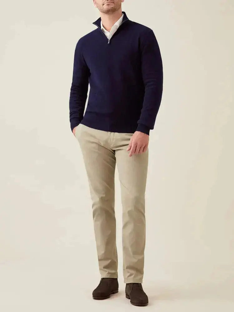 Herre Jakke med Halv Dragkedja i Lavarød 4