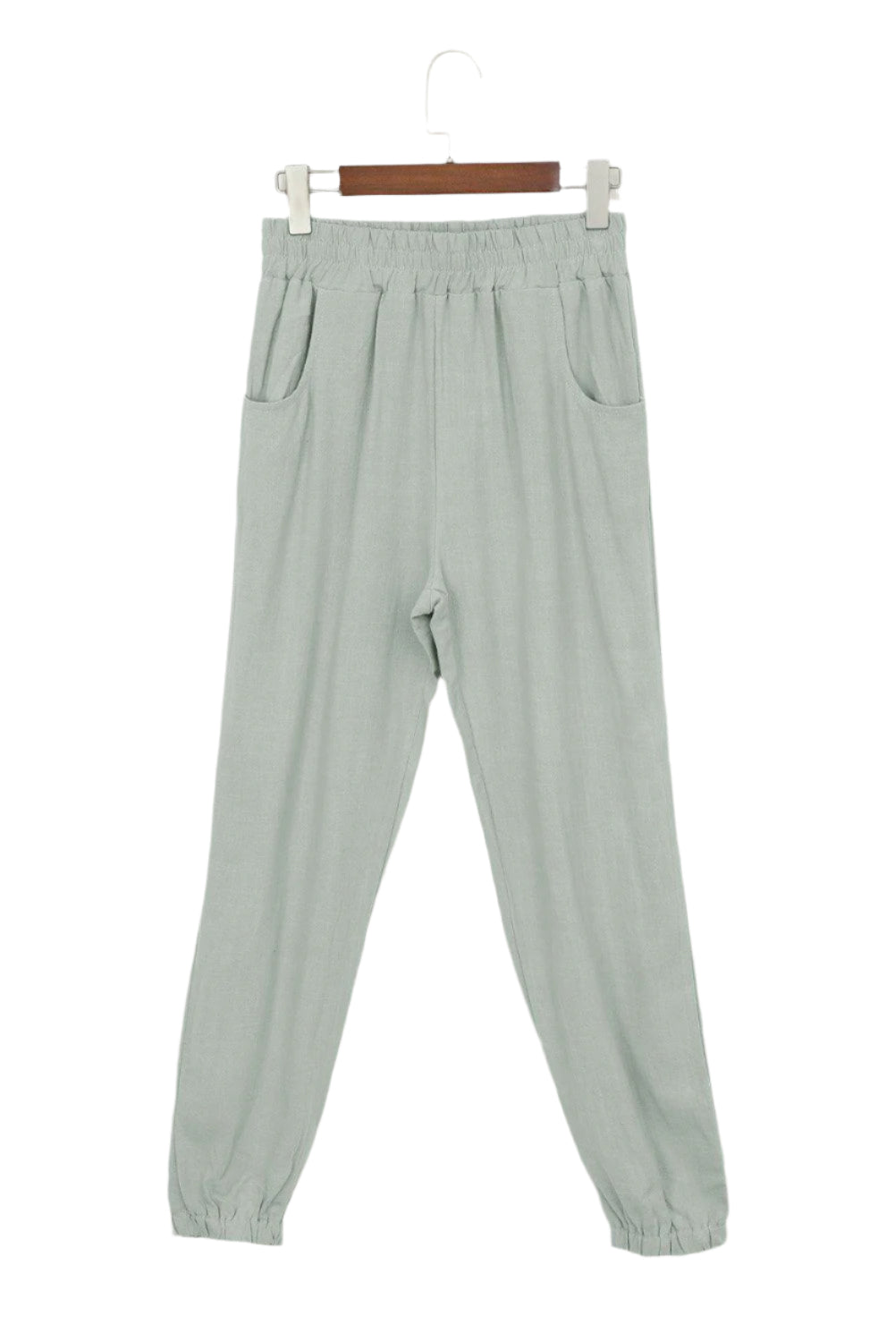 Herre Joggebukser med Elastisk Midje i Lin 0