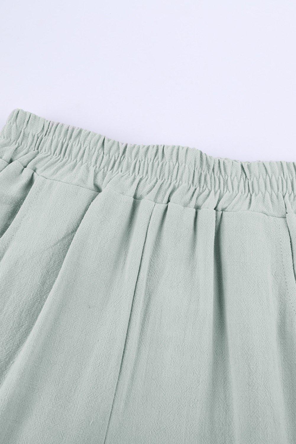 Herre Joggebukser med Elastisk Midje i Lin 1