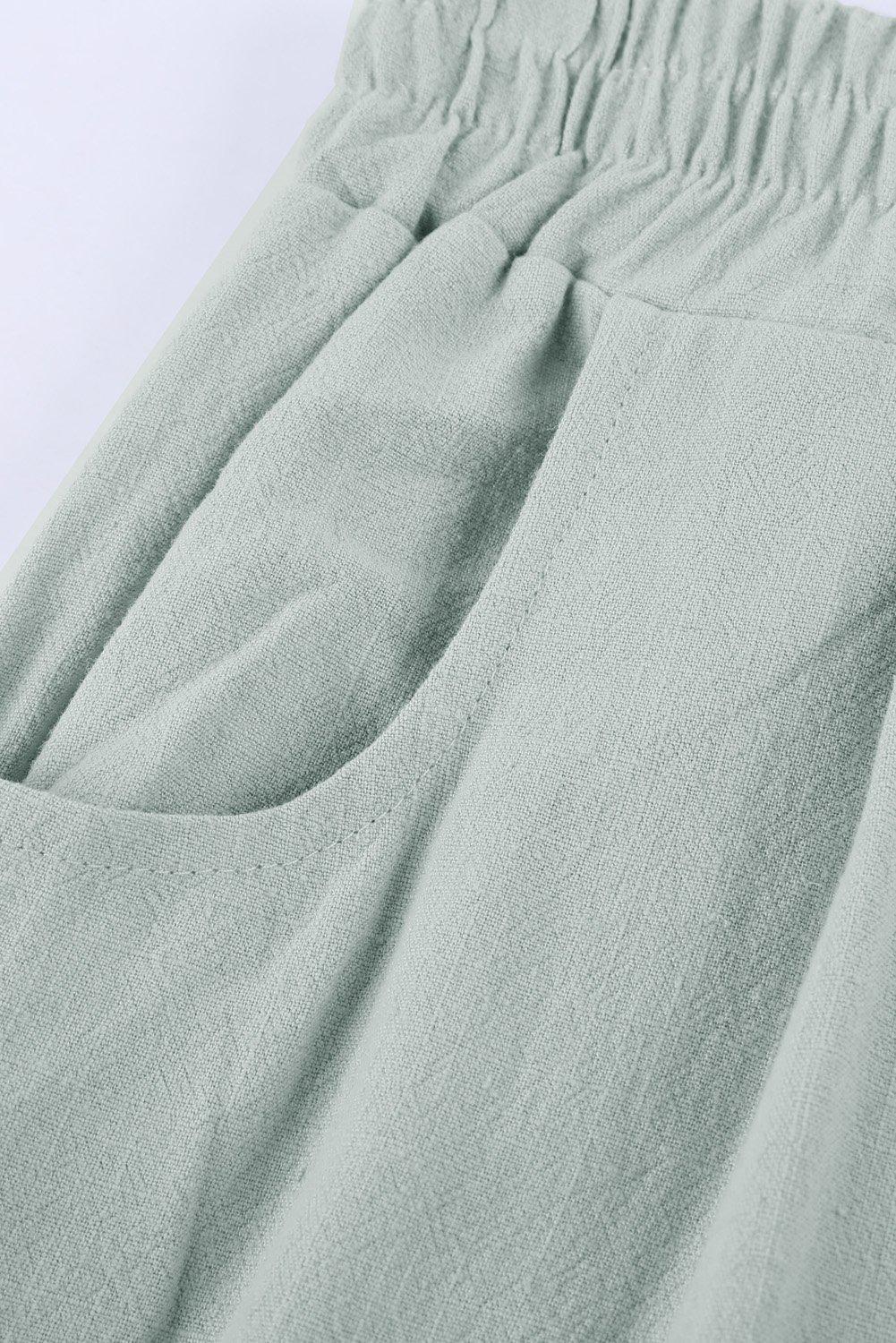 Herre Joggebukser med Elastisk Midje i Lin 3