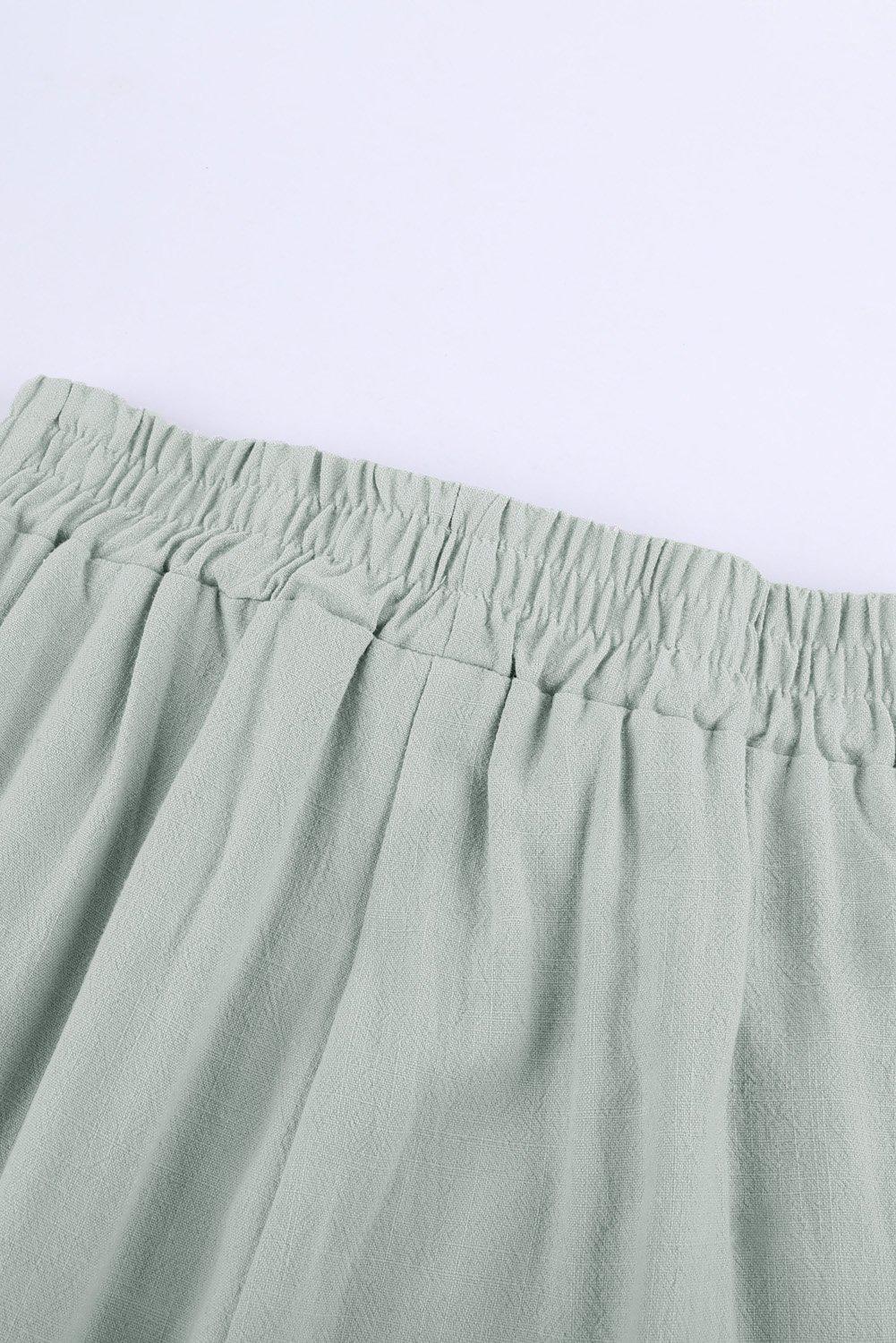 Herre Joggebukser med Elastisk Midje i Lin 5