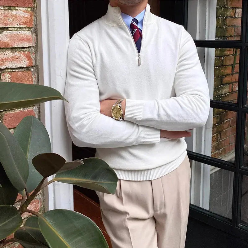 Herre Jumper med Halv Dragkedja 2