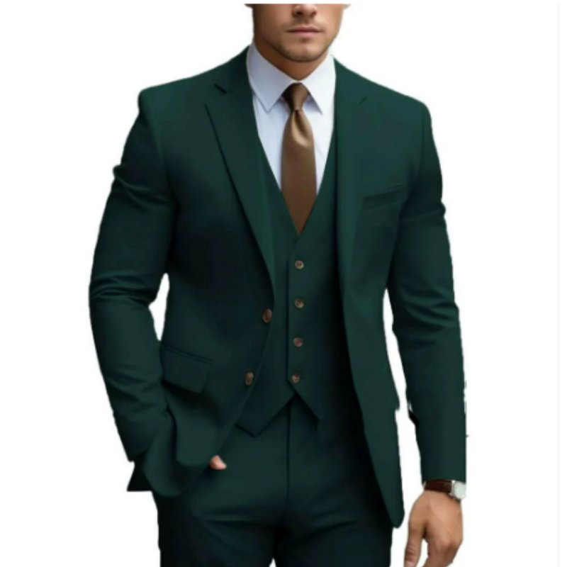 Herre Kostyme 3-delt med Vest for Bryllup 0