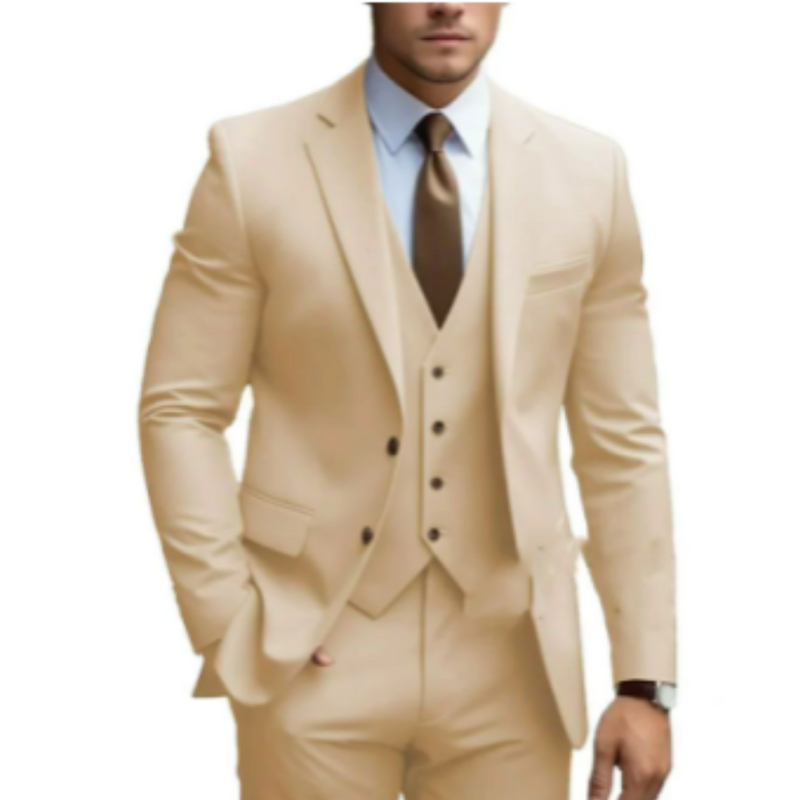 Herre Kostyme 3-delt med Vest for Bryllup 5