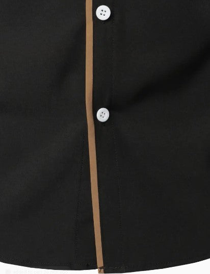 Herre Langermet Casual Skjorte 6