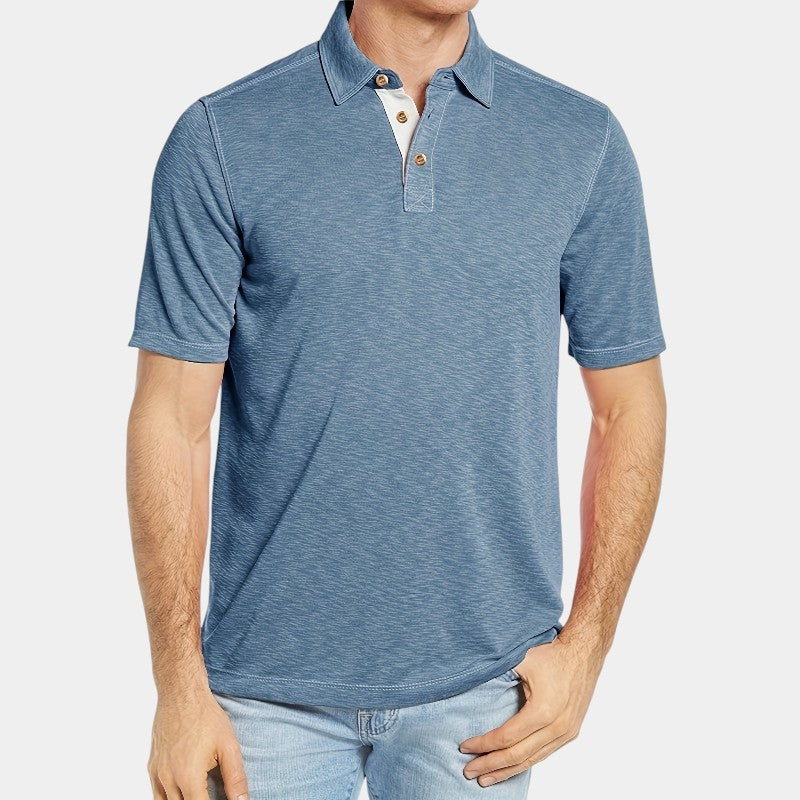 Herre Langermet T-Skjorte Fritids 100% Bomull 1