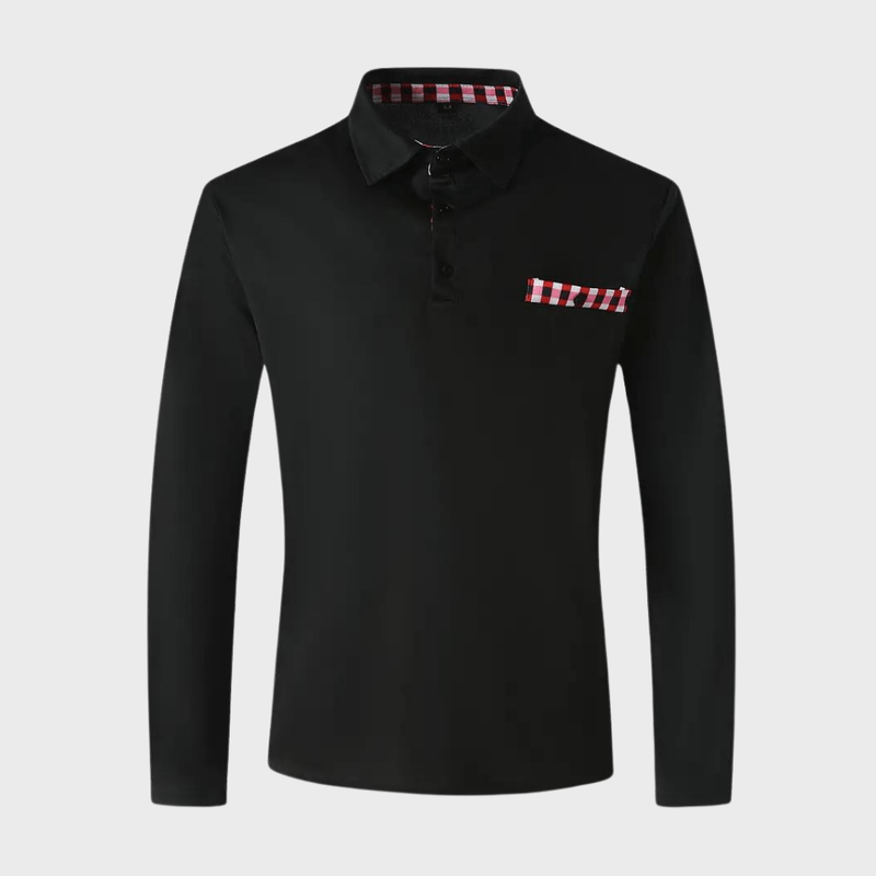 Herre Langermet T-skjorte Komfortabel Design Polyester 1