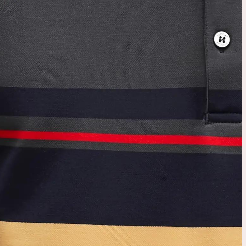 Herre Langermet T-skjorte med Striper 3