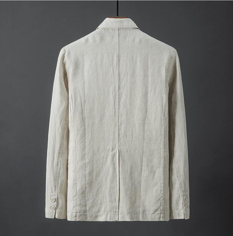 Herre Leinenblazer med Smal Passform 1