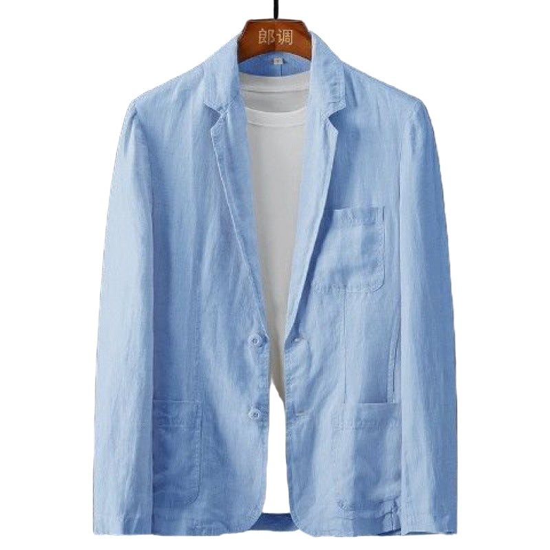 Herre Leinenblazer med Smal Passform 3
