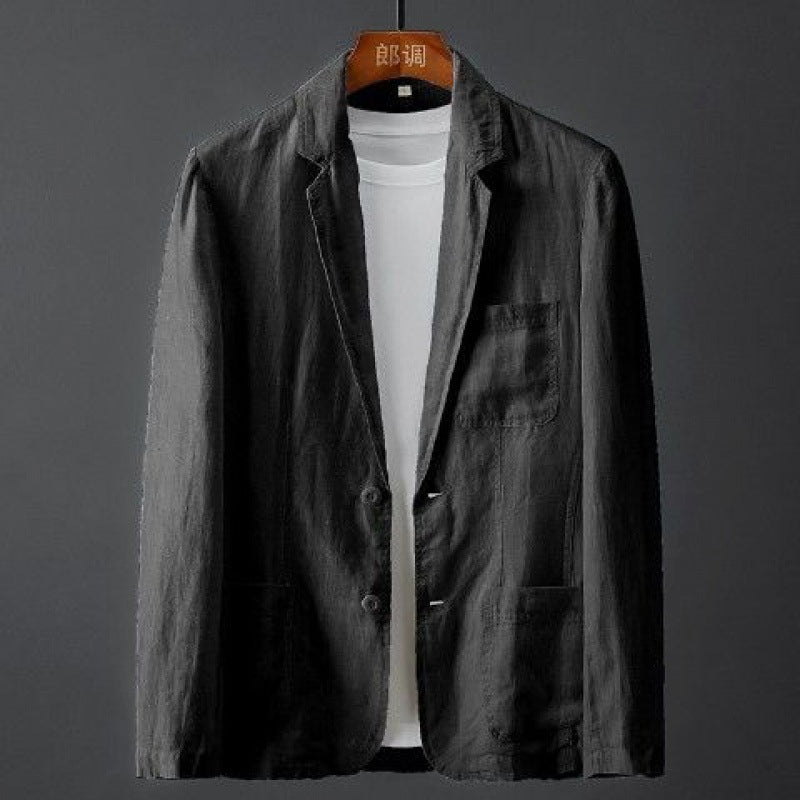 Herre Leinenblazer med Smal Passform 4