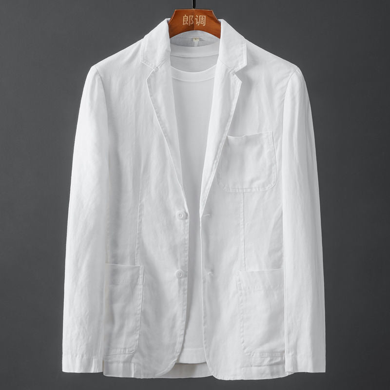 Herre Leinenblazer med Smal Passform 5