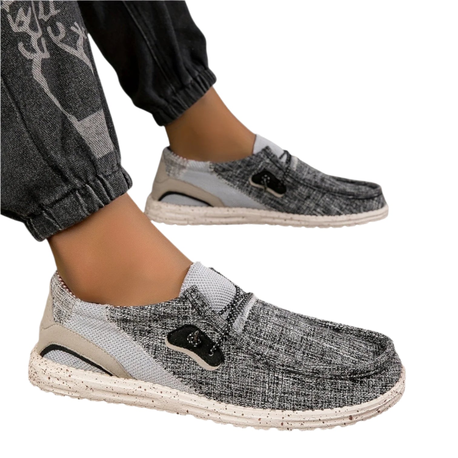 Herre Moccasiner Dekorative Snøring Pustende Stoff 0