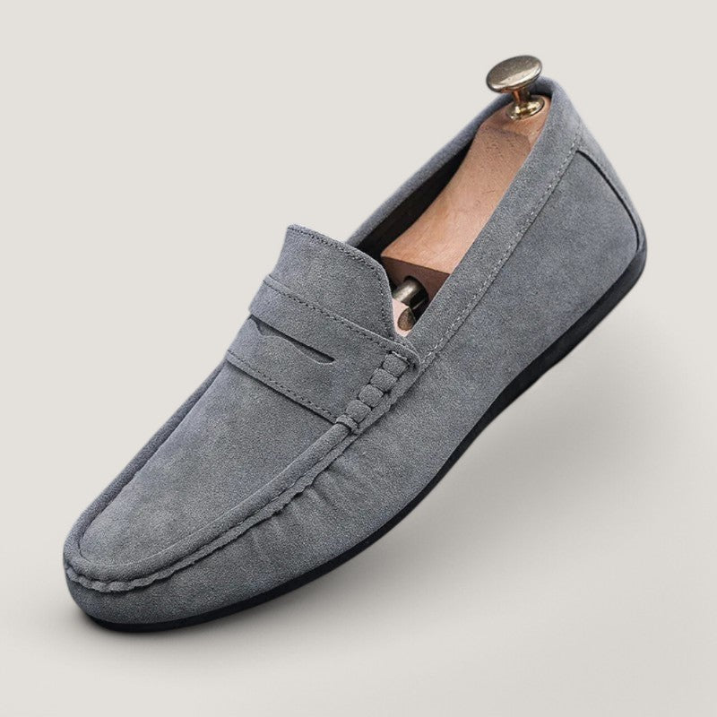 Herre Mokkasiner Daim Tidløs Design Antiskli Såle 1