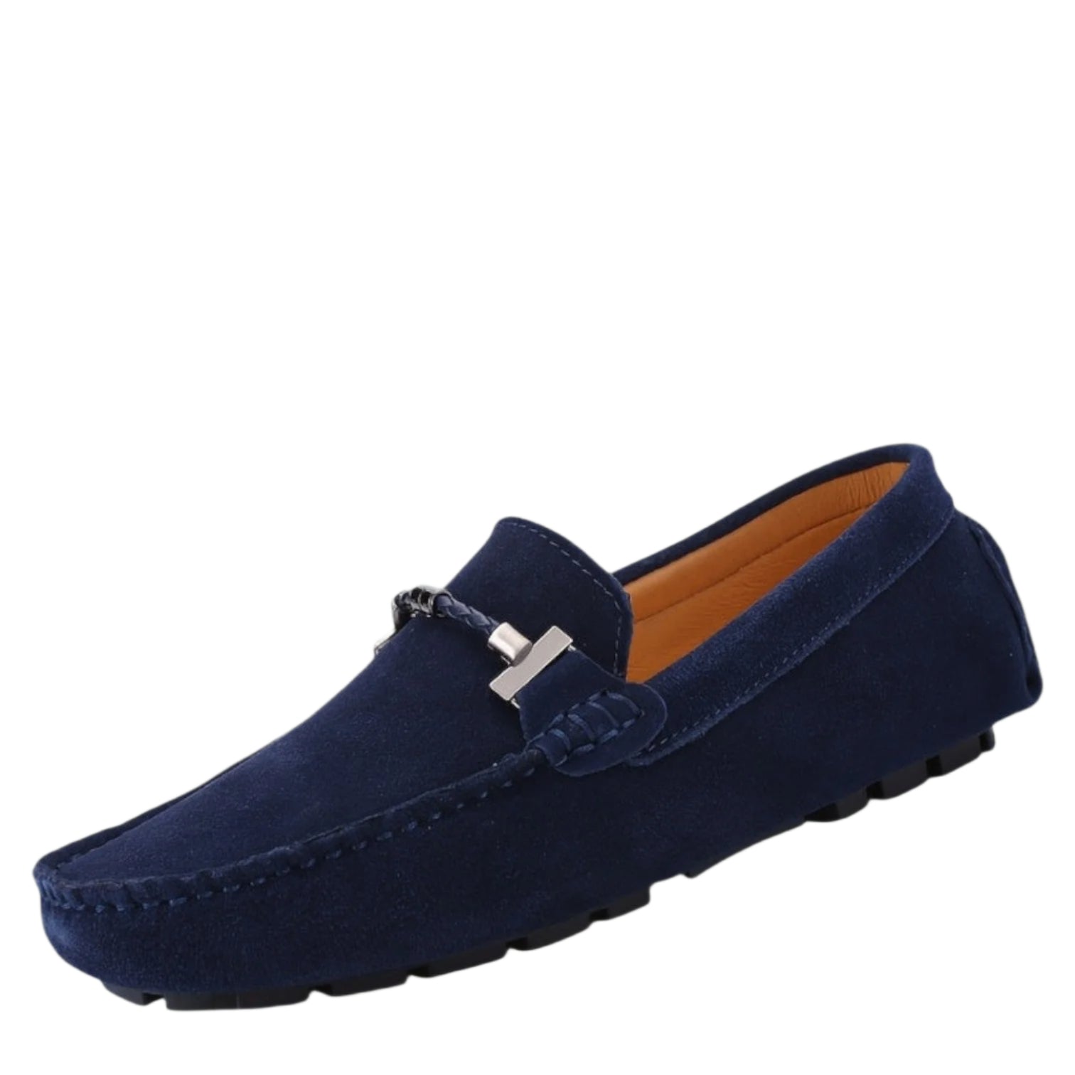 Herre Mokkasiner Slip-On Suede med Gummisåle 0