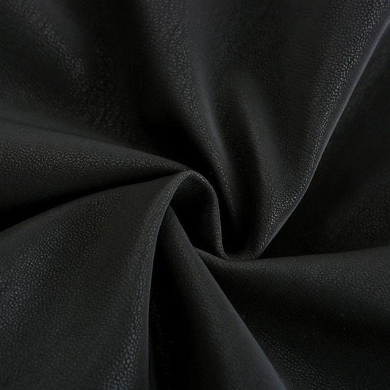 Herre PU Lærjakke med Rød Kant 4