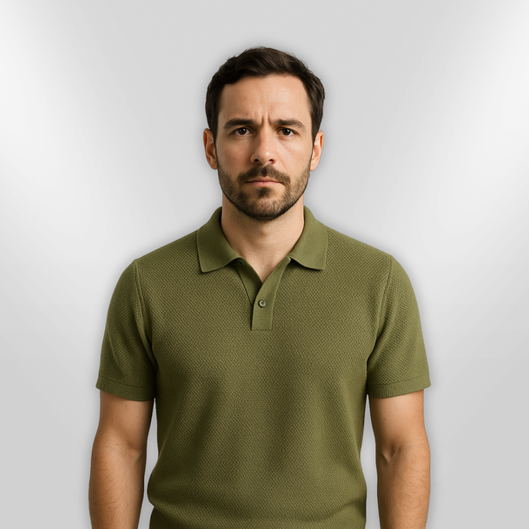 Herre Polo Casual Lettvektet Materiale 1
