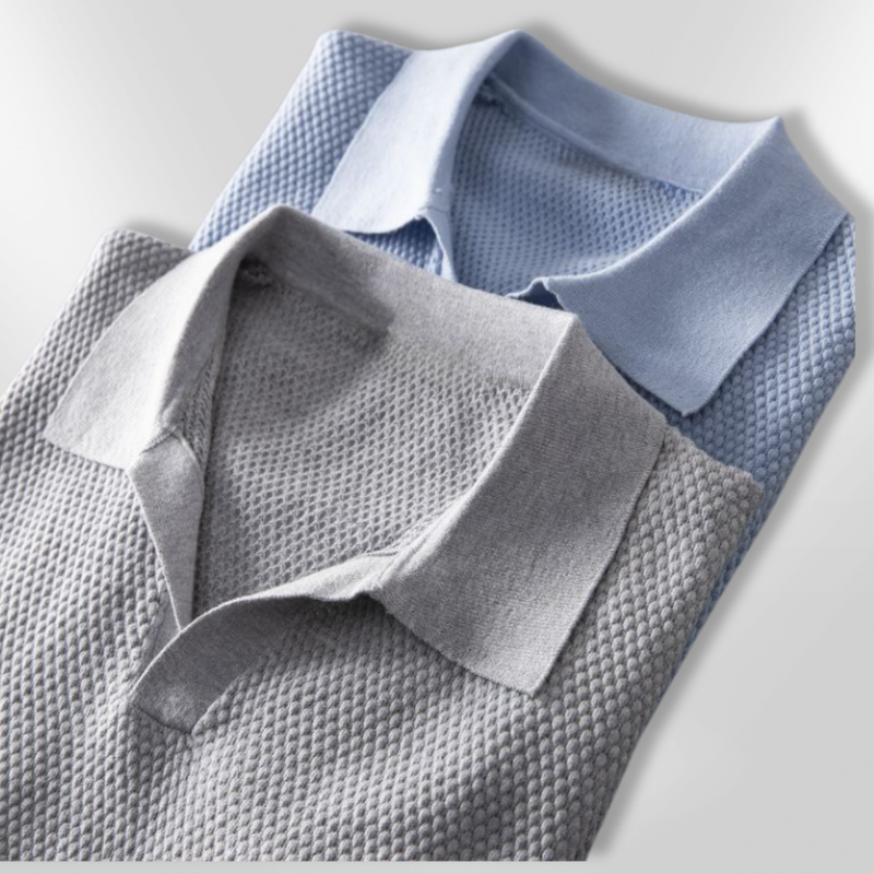 Herre Polo Casual Lettvektet Materiale 5